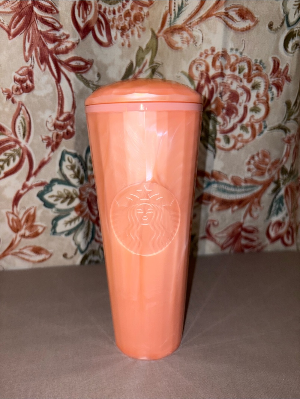 Starbucks Pink Plastic Tumbler with Lid